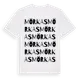 White t-shirt med Mörkas ordlek t-shirt
