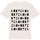 Vintage White t-shirt med Mörtebo ordlek t-shirt