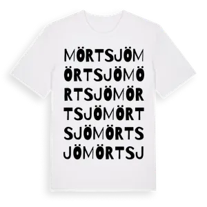 Mörtsjö ordlek t-shirt – ekologisk bomull t-shirt från Pinshirt