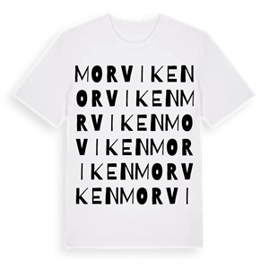 Morviken ordlek t-shirt – ekologisk bomull t-shirt från Pinshirt