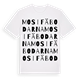 White t-shirt med Mosifäbodarna ordlek t-shirt