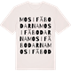 Vintage White t-shirt med Mosifäbodarna ordlek t-shirt