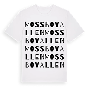 Mossbovallen ordlek t-shirt – ekologisk bomull t-shirt från Pinshirt