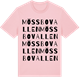 Pink Cotton t-shirt med Mössbovallen ordlek t-shirt
