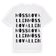 White t-shirt med Mössbovallen ordlek t-shirt