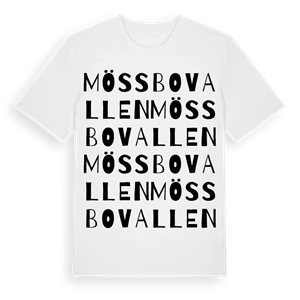 Mössbovallen ordlek t-shirt – ekologisk bomull t-shirt från Pinshirt