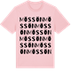 Pink Cotton t-shirt med Mössön ordlek t-shirt