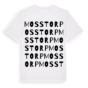 Mosstorp ordlek t-shirt – ekologisk bomull t-shirt från Pinshirt