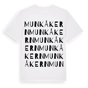 Munkåkern ordlek t-shirt – ekologisk bomull t-shirt från Pinshirt