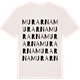 Vintage White t-shirt med Murarna ordlek t-shirt