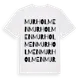 White t-shirt med Murholmen ordlek t-shirt