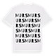 White t-shirt med Murs ordlek t-shirt