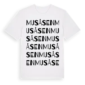 Musåsen ordlek t-shirt – ekologisk bomull t-shirt från Pinshirt