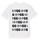 White t-shirt med Mygga ordlek t-shirt