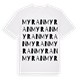White t-shirt med Myran ordlek t-shirt
