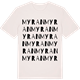 Vintage White t-shirt med Myran ordlek t-shirt