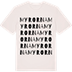 Vintage White t-shirt med Myrorna ordlek t-shirt