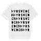 Myrsveden ordlek t-shirt