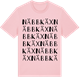 Pink Cotton t-shirt med Näbbkäx ordlek t-shirt