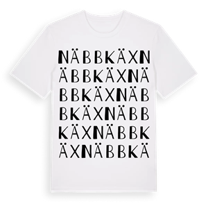 Näbbkäx ordlek t-shirt – ekologisk bomull t-shirt från Pinshirt