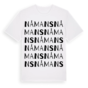Nåmans ordlek t-shirt – ekologisk bomull t-shirt från Pinshirt