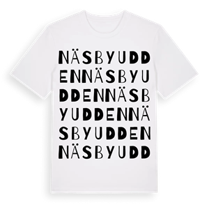 Näsbyudden ordlek t-shirt – ekologisk bomull t-shirt från Pinshirt