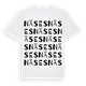 White t-shirt med Näses ordlek t-shirt