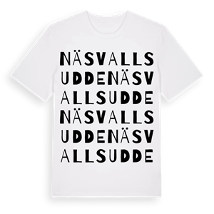 Näsvallsudde ordlek t-shirt – ekologisk bomull t-shirt från Pinshirt