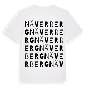 Näverberg ordlek t-shirt – ekologisk bomull t-shirt från Pinshirt