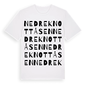Nedre Knottåsen ordlek t-shirt – ekologisk bomull t-shirt från Pinshirt