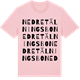 Pink Cotton t-shirt med Nedre Tälningsbo ordlek t-shirt