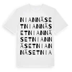 Niannäset ordlek t-shirt – ekologisk bomull t-shirt från Pinshirt