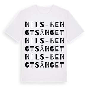 Nils-Bengtsänget ordlek t-shirt – ekologisk bomull t-shirt från Pinshirt