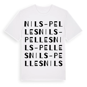 Nils-Pelles ordlek t-shirt – ekologisk bomull t-shirt från Pinshirt