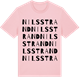 Pink Cotton t-shirt med Nilsstrand ordlek t-shirt