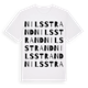 White t-shirt med Nilsstrand ordlek t-shirt