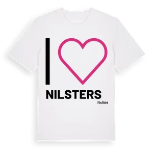 Jag älskar Nilsters t-shirt stort tryck – ekologisk bomull t-shirt från Pinshirt
