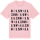 Pink Cotton t-shirt med Nilsvallen ordlek t-shirt