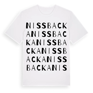 Nissbacka ordlek t-shirt – ekologisk bomull t-shirt från Pinshirt