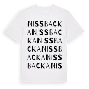 Nissbacka ordlek t-shirt – ekologisk bomull t-shirt från Pinshirt
