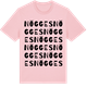 Pink Cotton t-shirt med Nögges ordlek t-shirt