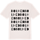 Vintage White t-shirt med Nolhed ordlek t-shirt
