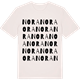 Vintage White t-shirt med Nora ordlek t-shirt