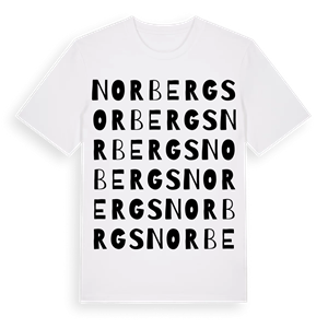 Norbergs ordlek t-shirt – ekologisk bomull t-shirt från Pinshirt