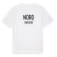 White t-shirt med Nord i Sverige t-shirt