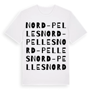 Nord-Pelles ordlek t-shirt – ekologisk bomull t-shirt från Pinshirt