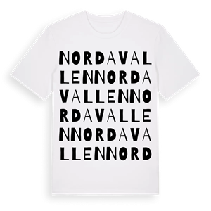 Nordavallen ordlek t-shirt – ekologisk bomull t-shirt från Pinshirt