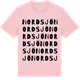 Pink Cotton t-shirt med Nordsjö ordlek t-shirt