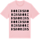 Pink Cotton t-shirt med Norens ordlek t-shirt