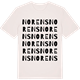Vintage White t-shirt med Norens ordlek t-shirt